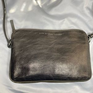 Marc by Marc Jacobs Silver Metallic Crossbody Bag